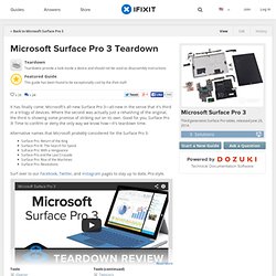 Microsoft Surface Pro 3 Teardown