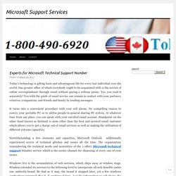 Experts for Microsoft Technical Support Number