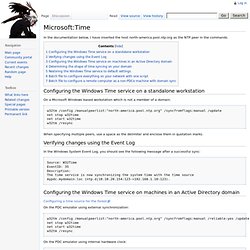 Microsoft:Time - My notepad
