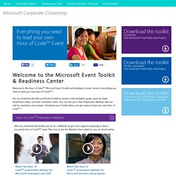 Microsoft Event Toolkit & Readiness Center