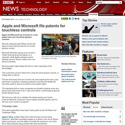 Apple and Microsoft file patents for touchless controls