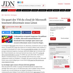 Un quart des VM du cloud de Microsoft tournent désormais sous Linux