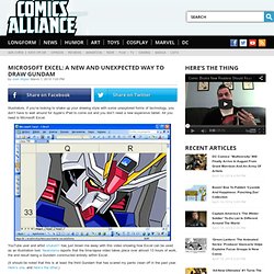 Microsoft Excel: A New And Unexpected Way To Draw Gundam - ComicsAlliance