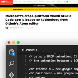 Microsoft's Visual Studio Code Is Based On GitHub Atom