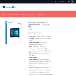 Buy Microsoft Windows 10 OEM Home - Helpbest2buy.com