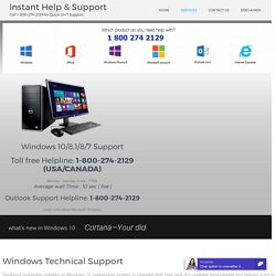 Microsoft Windows Tech Support : Call 1-800-274-2129 (24/7 Toll free)
