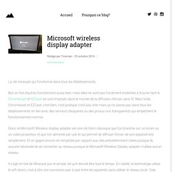Microsoft wireless display adapter - Le Matos de Ticeman