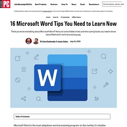16 Microsoft Word Tips You Need to Learn Now