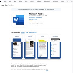 ‎Microsoft Word on the App Store