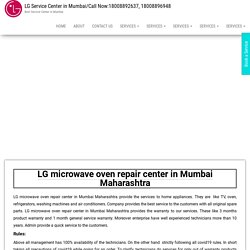 LG microwave oven repair center in Mumbai Maharashtra