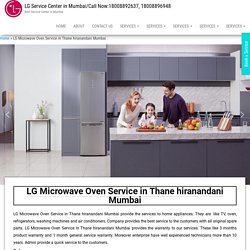 LG Microwave Oven Service in Thane hiranandani Mumbai