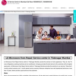 LG Microwave Oven Repair Service center in Tilaknagar Mumbai