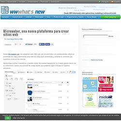 Microweber, una nueva plataforma para crear sitios web