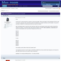 5 Mics In Channel 70 - Blue Room technical forum