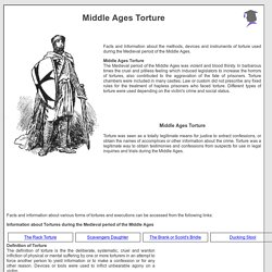 Middle Ages Torture