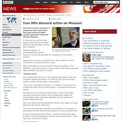 Iran MPs demand action on Mousavi