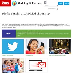 Middle & High School: Digital Citizenship