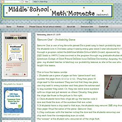 Middle School Math Moments (and more!): "Remove One" - Probability Game