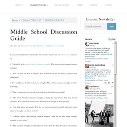 Middle School Discussion Guide