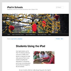 Using the iPad with Middle School Students