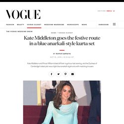 Best Dresses of Kate Middleton - Kate Middleton Blue Anarkali Dress at Vogue India