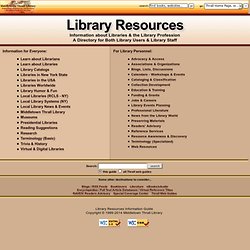 Library Resources - A Middletown Thrall Library Information Guide