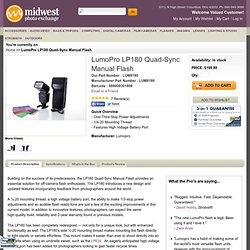 Midwest Photo Exchange LumoPro LP180 Quad-Sync Manual Flash