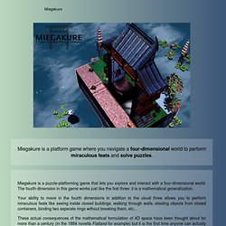 Miegakure: A puzzle-platforming game in four dimensions