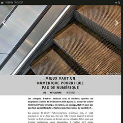 Mieux vaut un numérique pourri que pas de numérique