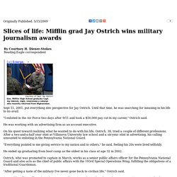 Slices of life: Mifflin grad Jay Ostrich wins military journalism awards