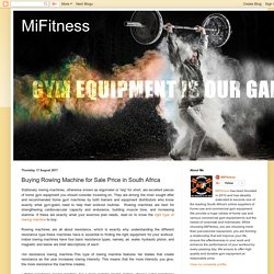 MiFitness: Buying Rowing Machine for Sale Price in South Africa