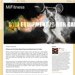 MiFitness: Where to Find the Best Exercise Machines for Sale
