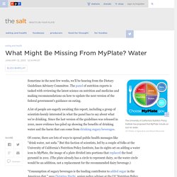 What Might Be Missing From MyPlate? Water