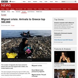 Migrant crisis: Arrivals to Greece top 500,000