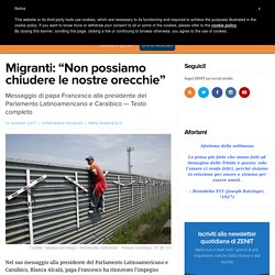Migranti: “Non possiamo chiudere le nostre orecchie” – ZENIT – Italiano