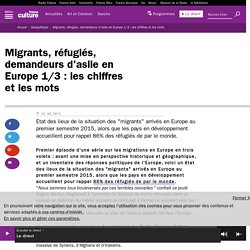Migrants, réfugiés, demandeurs d'asile en Europe 1/3 : les chiffres et les mots