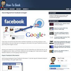 How to Migrate from Facebook to Google+