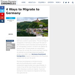4 Ways to Migrate to Germany