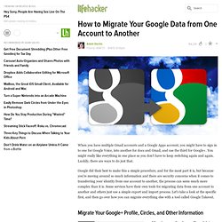 How Can I Migrate My Google Data from One Account to Another?