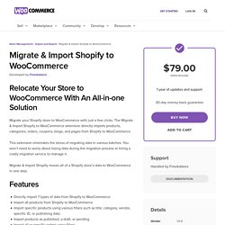 Migrate & Import from Shopify to WooCommerce in Few Clicks
