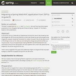 Migrating a Spring Web MVC application from JSP to AngularJS