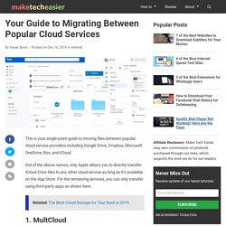 Your Guide to Migrating Between Popular Cloud Services