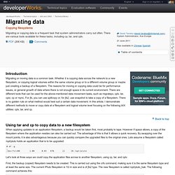 Migrating data