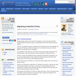 Review: Migrating to Mozilla FireFox