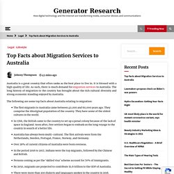 Top Facts about Migration Services to Australia