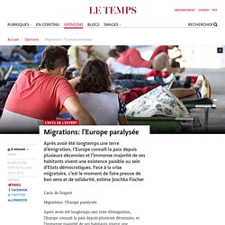 Migrations: l’Europe paralysée