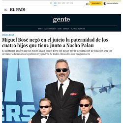 Miguel Bosé negó en el juicio la paternidad de los cuatro hijos que tiene junto a Nacho Palau