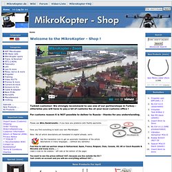 Komplettset : MikroKopter-Shop, Everything for your own MikroKopter