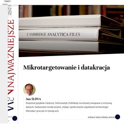 Jan ŚLIWA: Mikrotargetowanie i datakracja