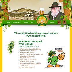 Mikulovské Pivobraní 2017 - Program